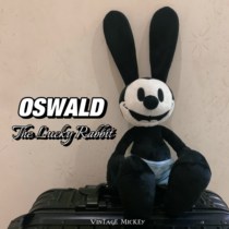 Oshwai Lucky Rabbit Mickey Classic Doll Vintage Wind Day Antiquities Toy Plush Rabbit