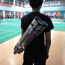 Multifunctional back upright bracket portable manual badminton serve feeder trainer to train the deviner serve machine
