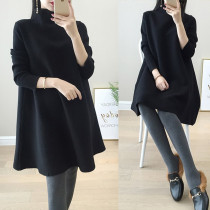 Pregnant women go out Fashion Net red dress tide mom loose casual sweater Spring and Autumn new set