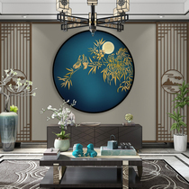 New Chinese landscape living room 3d background wall panel quick loading fiberboard integrated board wall panel painting wall panel background wall painting