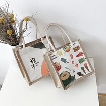 Canvas Bag Women 2023 New Cartoon Day Department Simple Single Shoulder Handbag for college students to take class bags