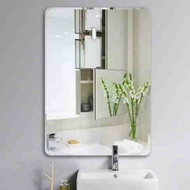Toilet Bathroom Stickup Wall Mirror Cosmetic Mirror Wall-mounted Stickup Free Toilet Washroom Terrace Pelvic Mirror Hanging Mirror