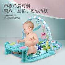 Baby gym frame educational pedal piano kick music mat game fitness blanket Baby Bell toy benefit
