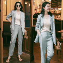 2021 spring summer same casual suit suit suit Korean fashion casual small suit female temperament slim two-piece set