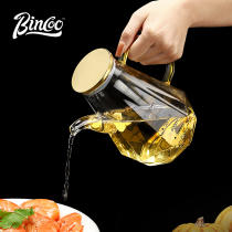 Glass oil jug kitchen Home Oil tank Sauce Vinegar Seasoning Bottle Large Capacity With Scale No Hanging Oil Oil Spill Bottle