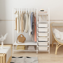 Wardrobe floor-to-ceiling household multi-functional simple modern drying hangers Clothes storage and finishing Drawer lockers