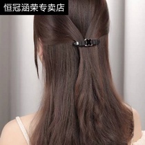 Half-tied hairpin back head hairpin Korean character clip spring cross clip broken hair clip headgear hair accessories adult female