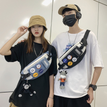 Boomer Chest Bag Mens Large Capacity Diagonal Shoulder Bag Sports Casual Student Purse Strings Female Single Shoulder Small Backpack Day Tie Satchel