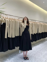 Early autumn cold high-grade temperament goddess Fan Mingyuan light cooked wind gentle Korean dress fashion suit