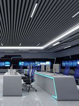 Customized command center console dispatching desk monitoring platform modern command platform security furniture table power grid command platform