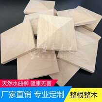 Solid wood diamond-shaped square square rectangular Roman stigma pyramid European decorative solid wood square