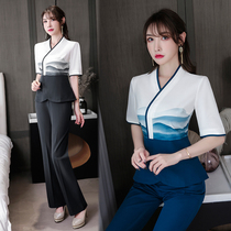 Hotel massage sauna foot bath Work clothes womens trousers suit Sexy KTV bath foot massage shop technician tooling summer