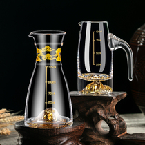 Jinshan liquor dispenser set home Chinese sober pot pot high-end crystal glass white wine cup Chinese style