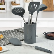 Kitchenware set with storage tube non-stick pan cooking spatula silicone 6-piece spatula spatula spatula soup shell stir-frying