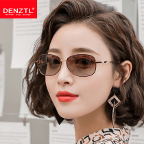 Small frame glasses driving sunglasses female anti-ultraviolet elegant retro Net red Street Photo lady polarized small face sun glasses