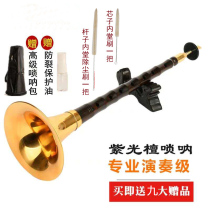 Suona musical instrument beginner suona full set of accessories D tune high-grade Sentinel core copper bowl professional Ebony mahogany sandalwood