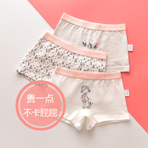 2021 Girls  underwear boxer cotton medium and large childrens childrens shorts little girl boxer briefs class A loose INS summer thin