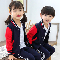 Govo Kindergarten Garden Clothing Spring and Autumn Set Primary School Uniform Cotton Autumn and Winter Class Sportswear Three Piece Customization