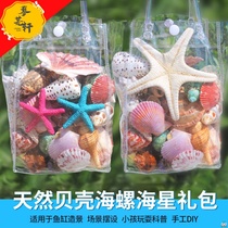 Starfish decorative ornaments Conch shell natural fish tank Aquarium floor landscaping crafts set Toy gift