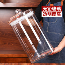 Wide mouth wine glass bottle 50kg household large capacity wine tank soaked ginseng velvet special wine bottle wine altar with faucet