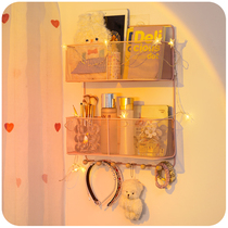 Dormitory hanging bar wall shelf under the bedside laying artifact living in school good storage rack basket box hanging frame wall hanging basket