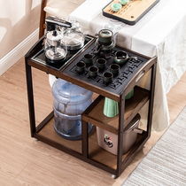 Small tea table solid wood tea tray complete set of tea kung fu tea set purple sand cup full automatic one tea table home