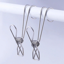 10 sets of thick stainless steel clamp with hook wire clip solid spring clip small clip garment clip trouser clip