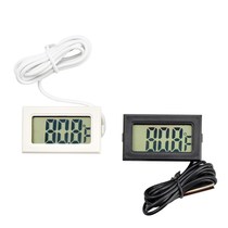 Wholesale embedded mini-electronic digital display thermometer wired waterproof fish tank climbing for freezer temperature