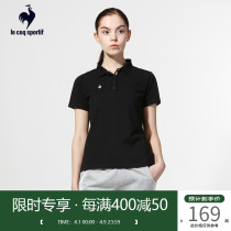 Lok Kak Short Sleeve POLO Shirt Woman Summer New Casual Sports Turnover Minimalist Foundation Short Sleeve T-shirt