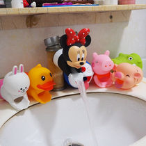 Bathroom faucet silicone protective cover for childrens baby bath anti-collision head protective cover nozzle extender splash-proof