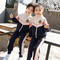 Primary school uniforms Spring and autumn clothes with three sets of children pure cotton class suit Kindergarten Garden Wear for summer and four sets