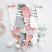 Knee socks baby baby sleep change diaper autumn and winter baby extended knee brace suit air conditioning room leg guard arm arm