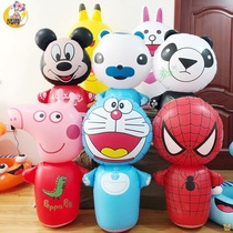 96cm tumbler inflatable enlarged toys baby children large thick boxing tumbler balloon cartoon inflatable