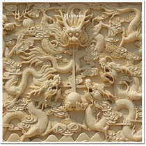 Sandstone relief mural porch aisle Kowloon map Hotel background wall decoration wall hanging glass fiber reinforced plastic sculpture Custom