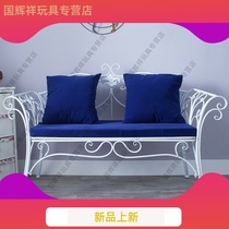Garden wrought iron table and chair flower stand European balcony bench sofa chair backrest double chair outdoor courtyard park bench