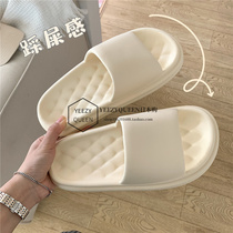 Japanese GP stepping on the feeling of non-slip anti-odor thick bottom home indoor bathroom couples slippers for men and women summer sandals autumn and winter