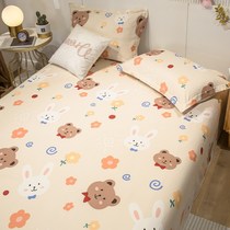 Cute girl cartoon style hipster spring and autumn simple Japanese two dimensional children bed sheet machine washable bedding