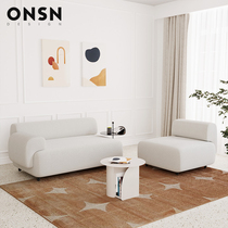  Living room small apartment sofa designer simple corner fabric Nordic module technology cloth storage princess combination