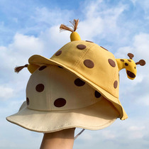 Baby anti-droplet cap protective cover spring and summer baby fishermans hat sunshade male and female children sunscreen hat sun spring and autumn thin