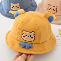 Baby hat spring and autumn thin baby fisherman hat autumn and winter Boys and Girls cute super cute sunshade sun protection basin hat