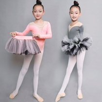 Rabbit Tanuki Tanuki dance suit Summer childrens short-sleeved ballet examination suit Body suit Girls practice suit dance costume