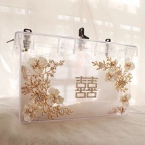 Wedding shoes artifact new collection transparent acrylic box with lock wedding door tricky props wedding supplies