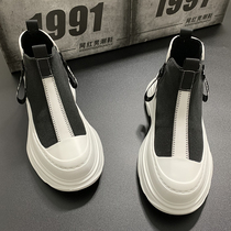 Mens shoes Summer 2022 New wave breathable mens high help shoes thick bottom heightening sports casual sails shoes men