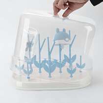 Baby bottle drain rack with cover drying rack drying rack put milk bottle rack drain storage bracket dust-proof storage