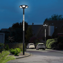 Solar street lights outdoor lights home garden lights Garden Villas high pole lights Community Park landscape lights 3 meters 4 meters
