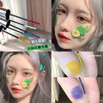 Play makeup girl color mascara thin head dirty pink white yellow green purple blue red small brush head cosplay curl