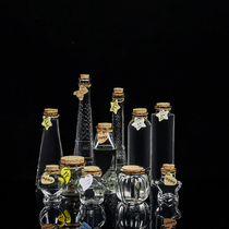 DIY Starry Sky bottle Nebula bottle rainbow bottle cork plug wishing bottle drifting ocean bottle Star bottle Lucky Star bottle glass