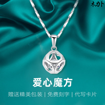 Muli Bu pt950 Platinum Pendant Female Moissanite 18K Platinum choker Women Light Luxury Temperament Diamond Pendant Women