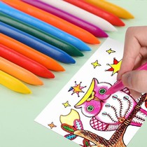 Xinjiang 36-color triangle plastic crayon childrens crayons are not dirty hands can be washed childrens drawing pens