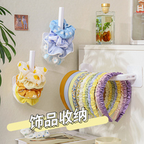 Necklace earrings jewelry storage rack hanging key rack display rack Hairband home Net red ornaments ins storage rack
